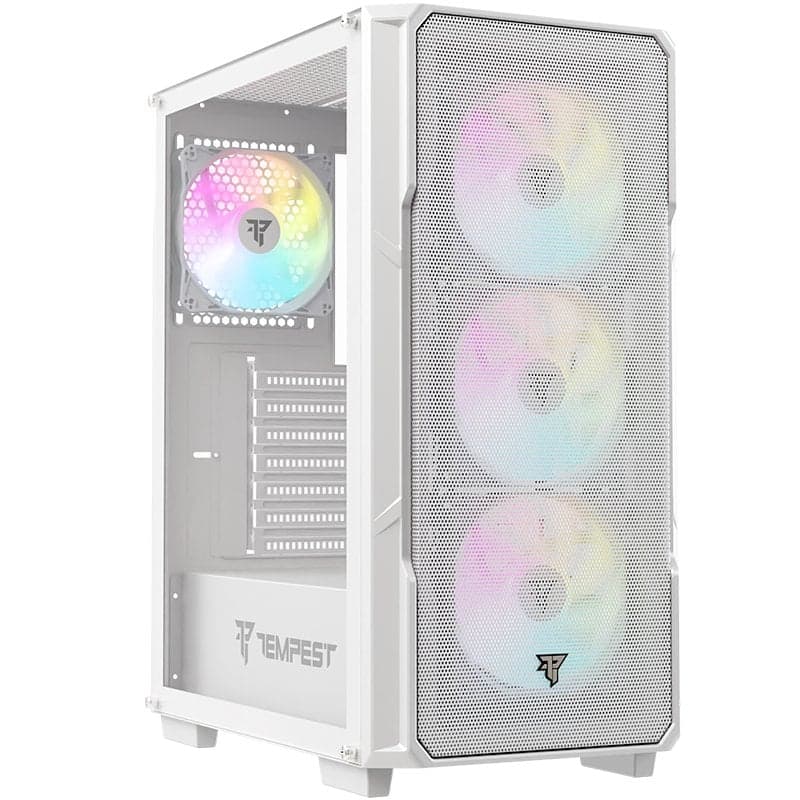 Imagen de Tempest Garrison ARGB Blanca — caja ATX con USB 3.0 🖥️ en OfertitasTOP