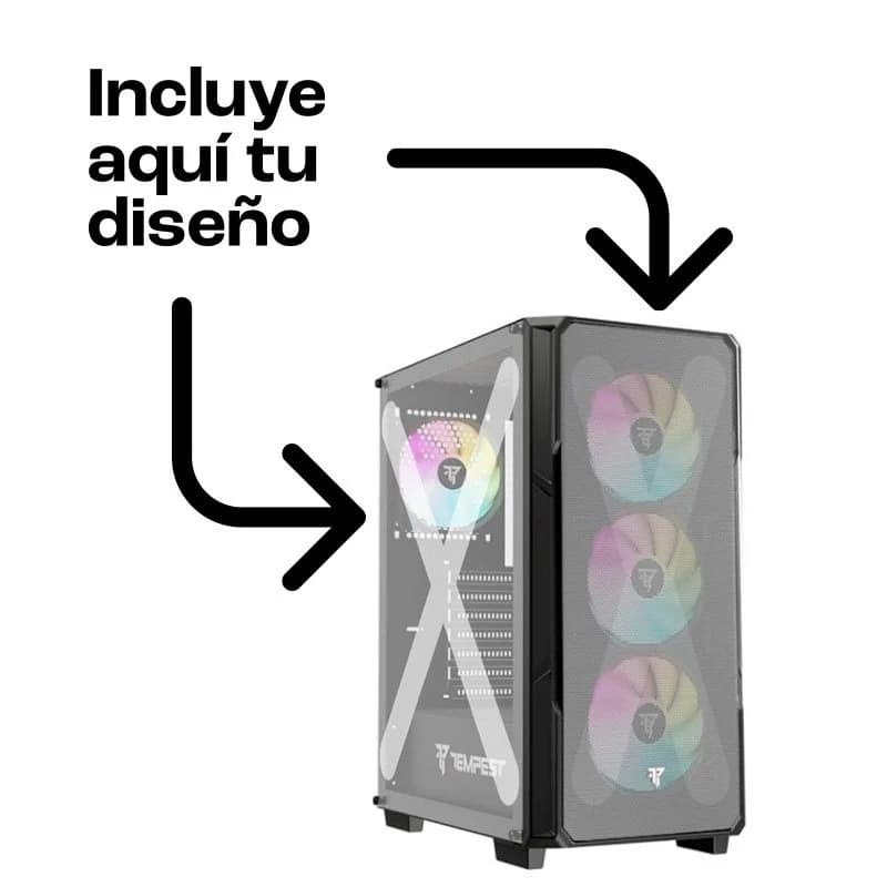 Imagen de Tempest Garrison caja ATX ARGB 4 ventiladores 120 mm 🎮 en OfertitasTOP
