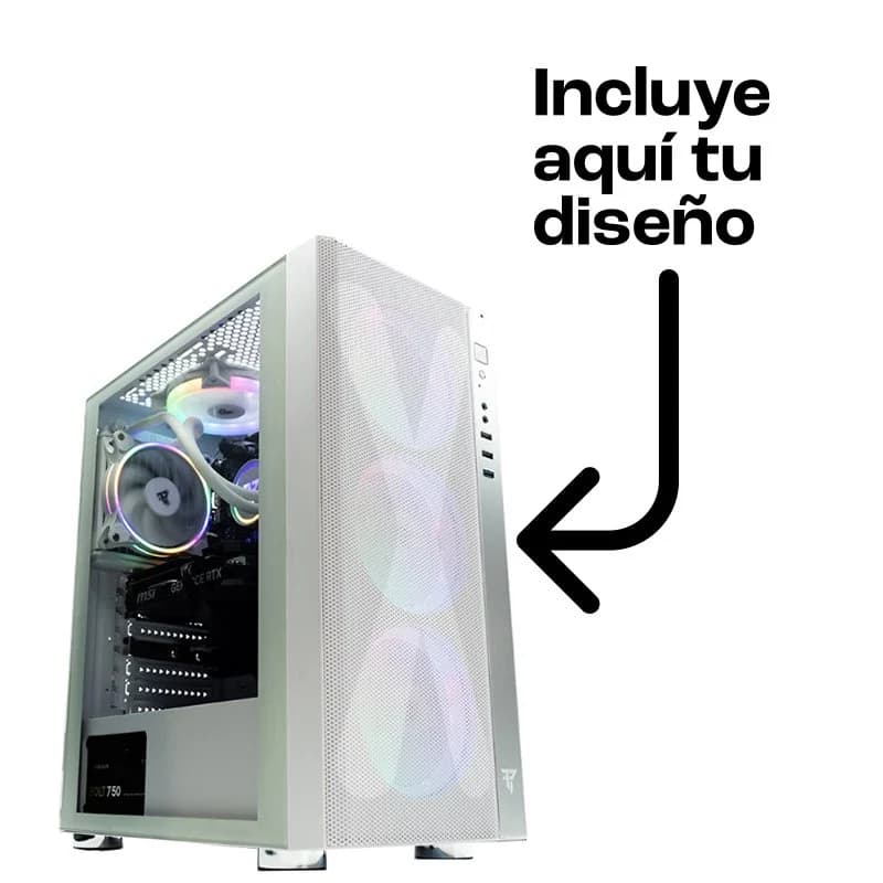 Imagen de Tempest Umbra RGB Torre ATX blanca con frontal personalizable 💻 en OfertitasTOP