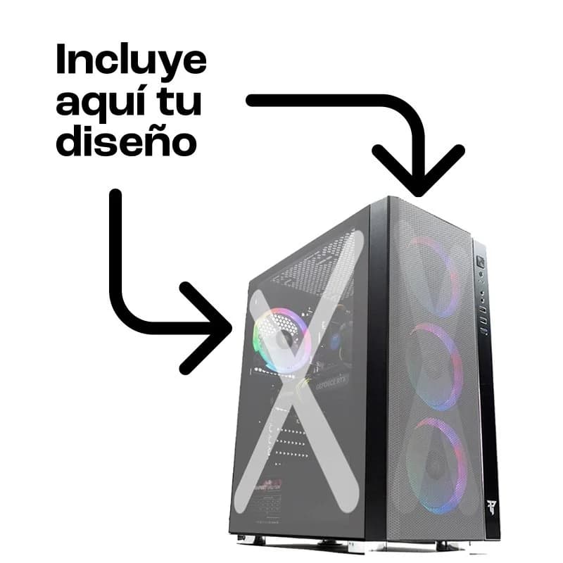 Imagen de Tempest Umbra RGB Torre ATX negra con cristal personalizable 🖥️ en OfertitasTOP