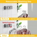 Thumbnail 4 de Tendedero Retráctil Ajustable 2x5.1m 🧺 Balcón, Cocina, Baños