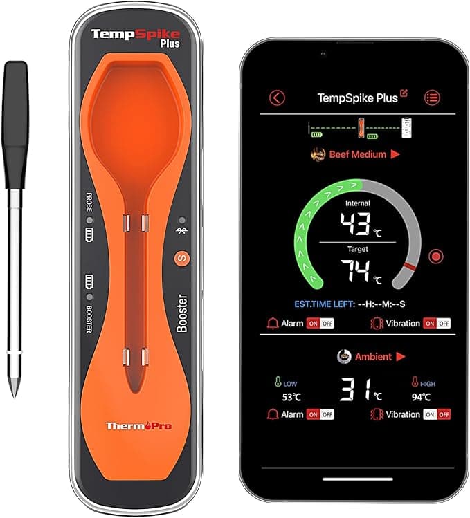 ThermoPro TempSpike Plus 180M - Termómetro inalámbrico para carne🍖