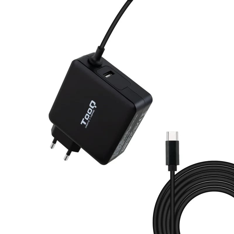 Imagen de TooQ TQLC-USBC65PD Cargador USB-C PD 65W negro 💻 en OfertitasTOP