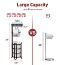 Thumbnail 2 de TreeLen Portarrollos con estante para baño y reserva de papel higiénico bronce