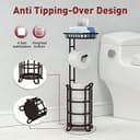 Thumbnail 5 de TreeLen Portarrollos con estante para baño y reserva de papel higiénico bronce