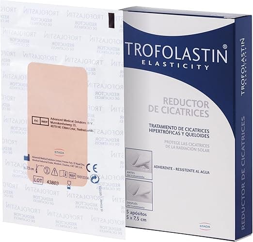 Trofolastin - Parche reductor cicatrices 👍 - 5x7.5 cm, 5 Unidades