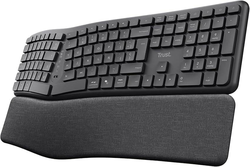 Imagen de Trust Arvia Teclado ergonómico Bluetooth 2 años en OfertitasTOP