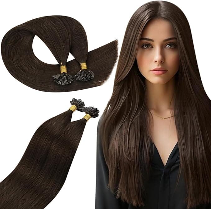 Ugeat Extensiones Pelo Natural 35cm Castaño Chocolate 💇‍♀️