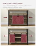 Thumbnail 3 de VASAGLE Aparador de Cocina con Puertas Correderas 🏡