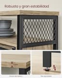 Thumbnail 5 de VASAGLE Aparador de Cocina con Puertas Correderas 🏡