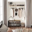 Thumbnail 2 de VASAGLE Perchero de Pared Industrial con Estante y Ganchos 🧥