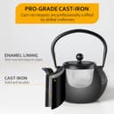 Thumbnail 3 de Velaze Tetera Japonesa de Hierro Fundido con Calentador ⛩️