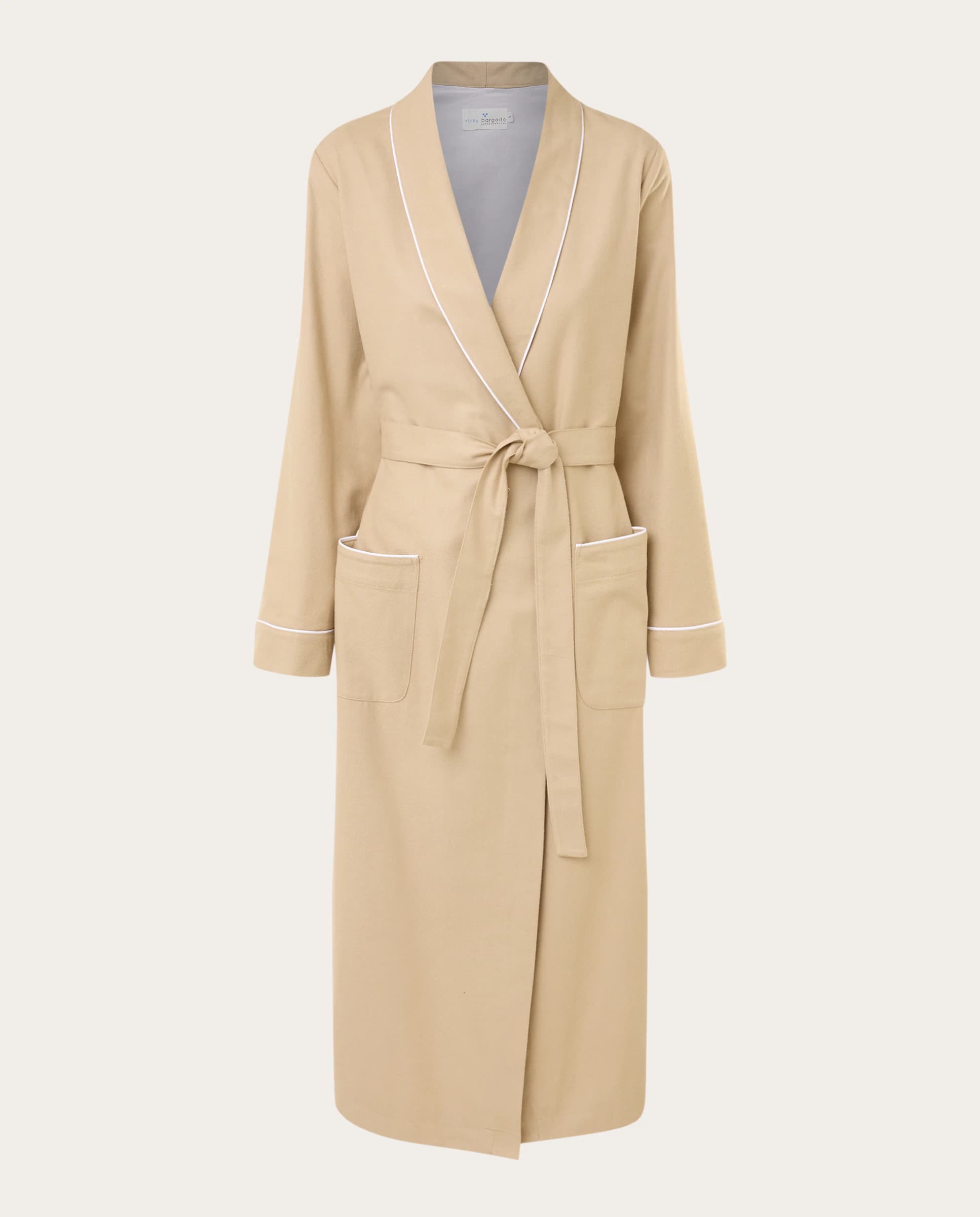 Vicky Bargallo Bata larga de algodón 👗