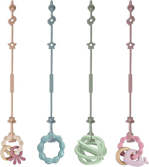 Vicloon Baby Cup Catcher de Silicona 🍭 - 4PCS Correas