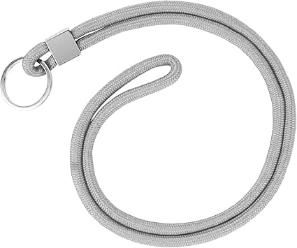Vicloon Correa de Cuello Gris para Llavero y Tarjetas 🎫