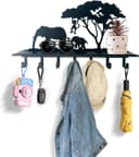 Thumbnail 1 de Viiluuxr Perchero de Pared con Elefante 🐘 y 7 Ganchos