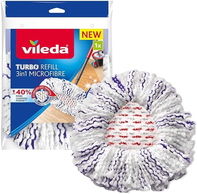 Vileda Turbo 3en1 Recambio – Eficaz para Todos los Suelos🧼
