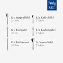 Thumbnail 2 de Villeroy & Boch Boston 70 piezas, acero inoxidable 🍽️