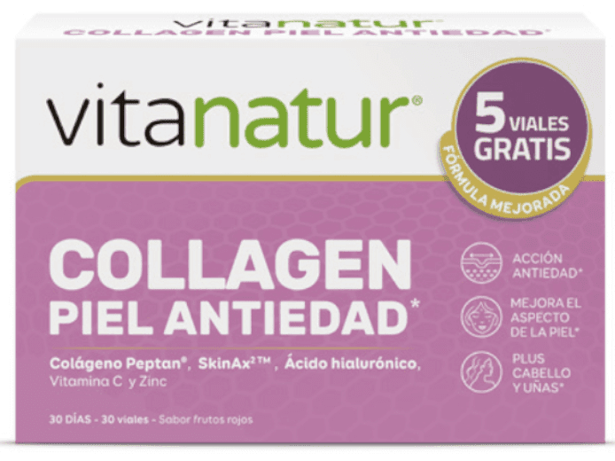 Imagen de Vitanatur Collagen Piel 🧴 30 Viales para Juventud en OfertitasTOP