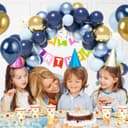 Thumbnail 5 de WAREHOUSE Globos Azules y Dorados, 133 Piezas 🎈