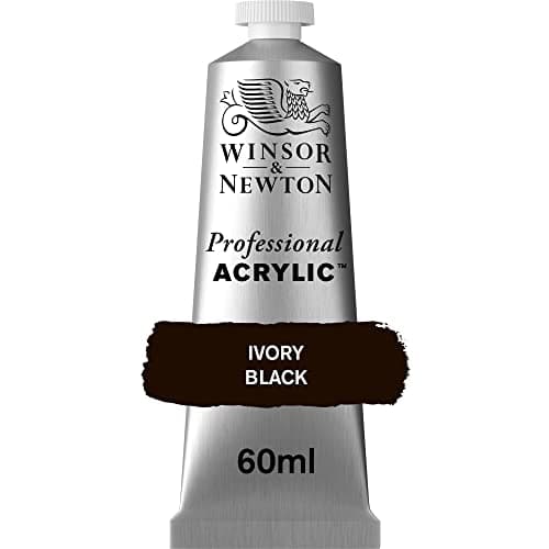 Imagen de Winsor & Newton Professional Acrylic Negro Ivory Black 60 ml 🎨 en OfertitasTOP