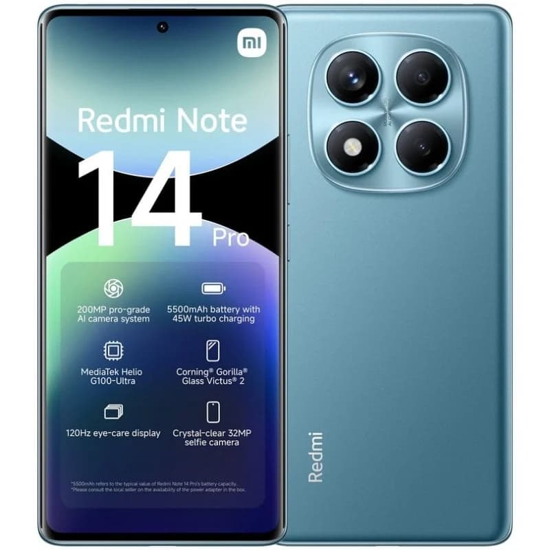 Imagen de Xiaomi Redmi Note 14 Pro 4G 12/512GB Azul Océano 200 MP cámara en OfertitasTOP
