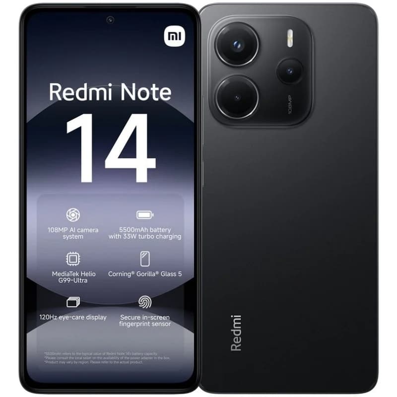 Imagen de Xiaomi Redmi Note 14 4G 8/256GB Negro Medianoche 📱 Libre en OfertitasTOP