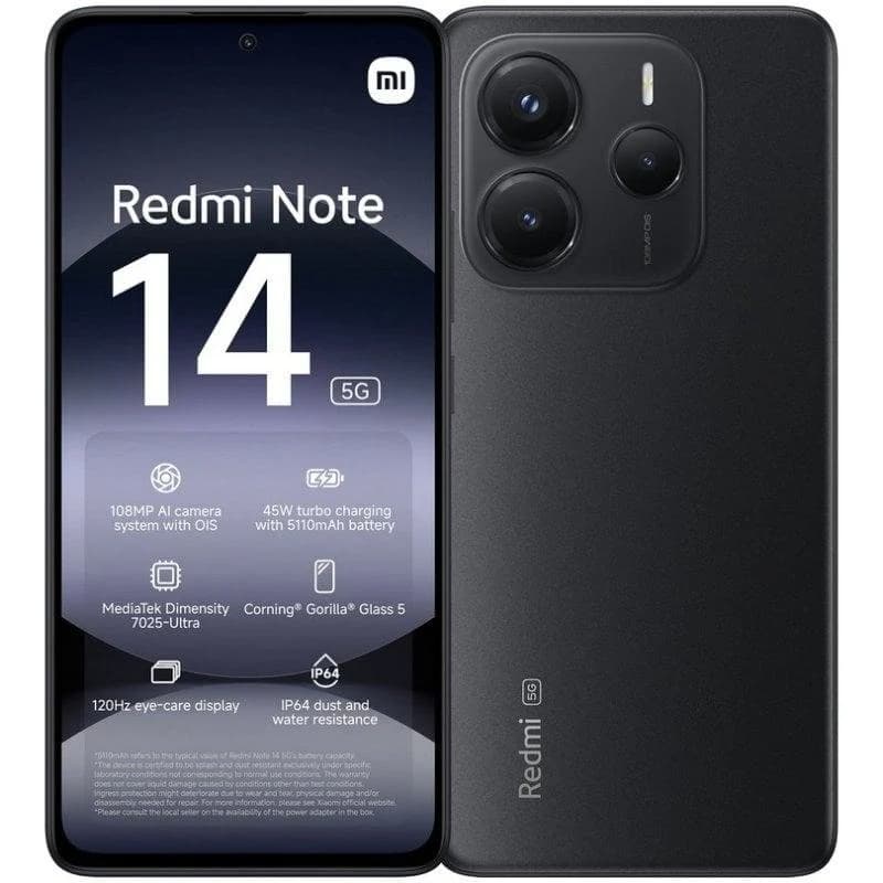 Imagen de Xiaomi Redmi Note 14 5G 8/256GB Negro Medianoche libre 📱 en OfertitasTOP