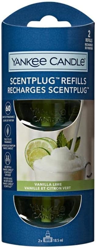 Yankee Candle Aceite Ambientador Vainilla Lima 18.5ml x2 🌿