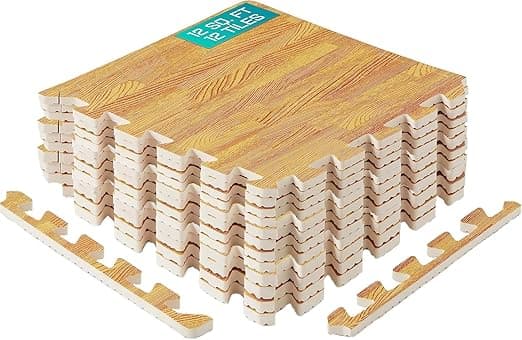 Yes4All Alfombrillas de Gimnasio EVA - Madera Roble Claro 🏋️‍♂️