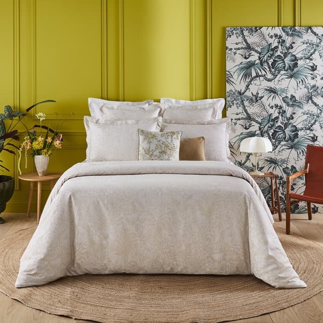 Yves Delorme Faune - Funda nórdica satén de algodón 🛏️