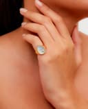 Thumbnail 3 de Yvonne Léon Anillo de oro con madreperla y diamantes ✨