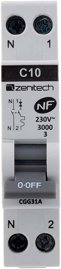 Zenitech Disyuntor PH N 10 A 3 kA ⚡