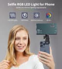 Thumbnail 5 de Zetci 135 LED Selfie Luz para Teléfono 📱 con Hot Shoe y Clip