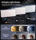 Thumbnail 6 de Zetci 135 LED Selfie Luz para Teléfono 📱 con Hot Shoe y Clip