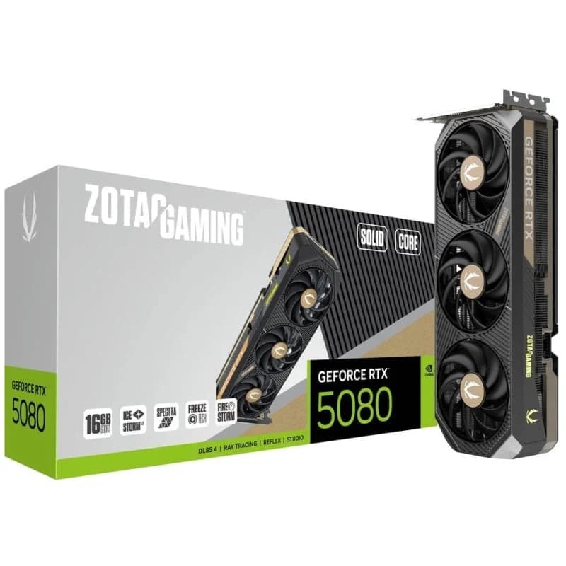 Imagen de ZOTAC GAMING GeForce RTX 5080 SOLID CORE 16GB 📷 en OfertitasTOP