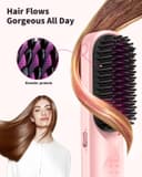 Thumbnail 3 de 10,000mAh Cordless Hair Straightener Brush for Travel 💇♀️