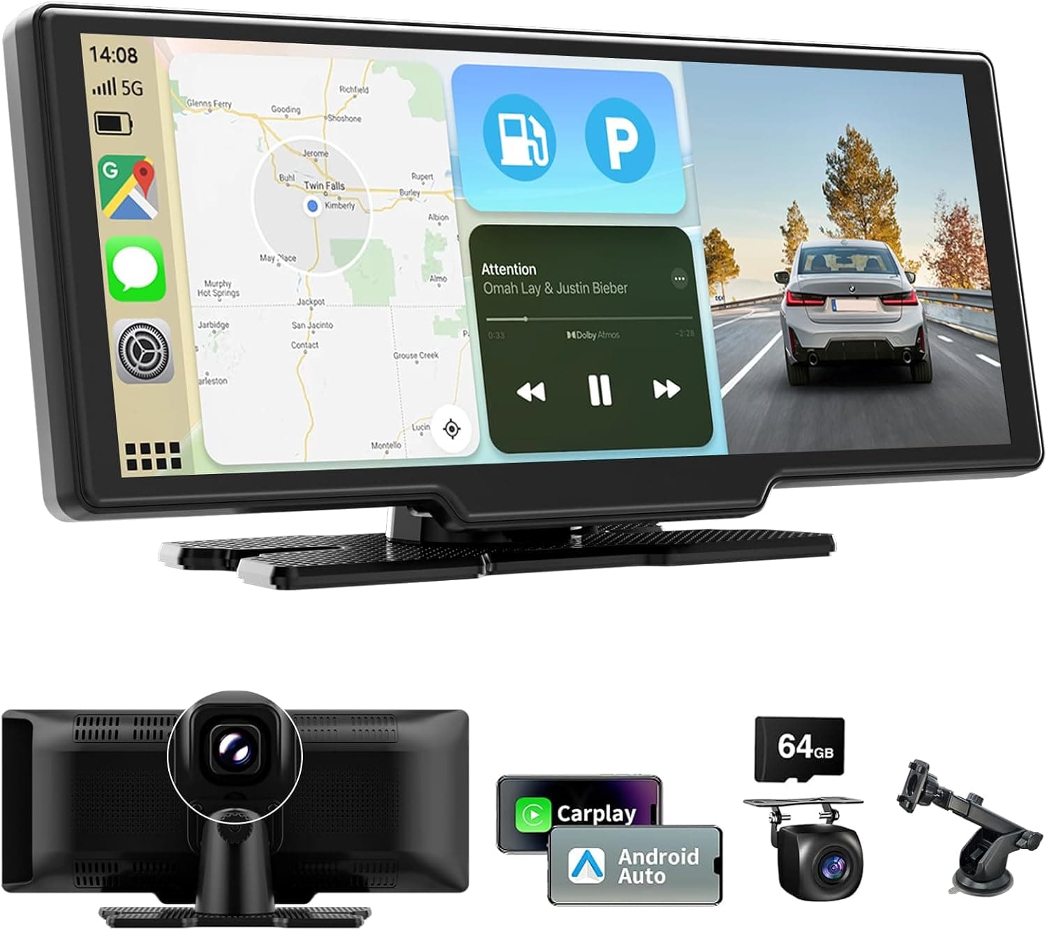 10.26 Inch Wireless Car Stereo with CarPlay 📻