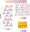 Thumbnail 1 de 100 Pcs Cellophane Treat Bags Rainbow Stars and Dots ⌛🎉