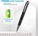 Thumbnail 2 de 128GB Digital Voice Recorder 1600 hrs 🎙️
