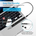 Thumbnail 3 de 128GB Digital Voice Recorder 1600 hrs 🎙️