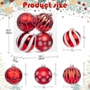Thumbnail 1 de 12cm Shatterproof Christmas Baubles 4 Pack 🎄