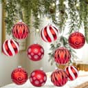 Thumbnail 3 de 12cm Shatterproof Christmas Baubles 4 Pack 🎄