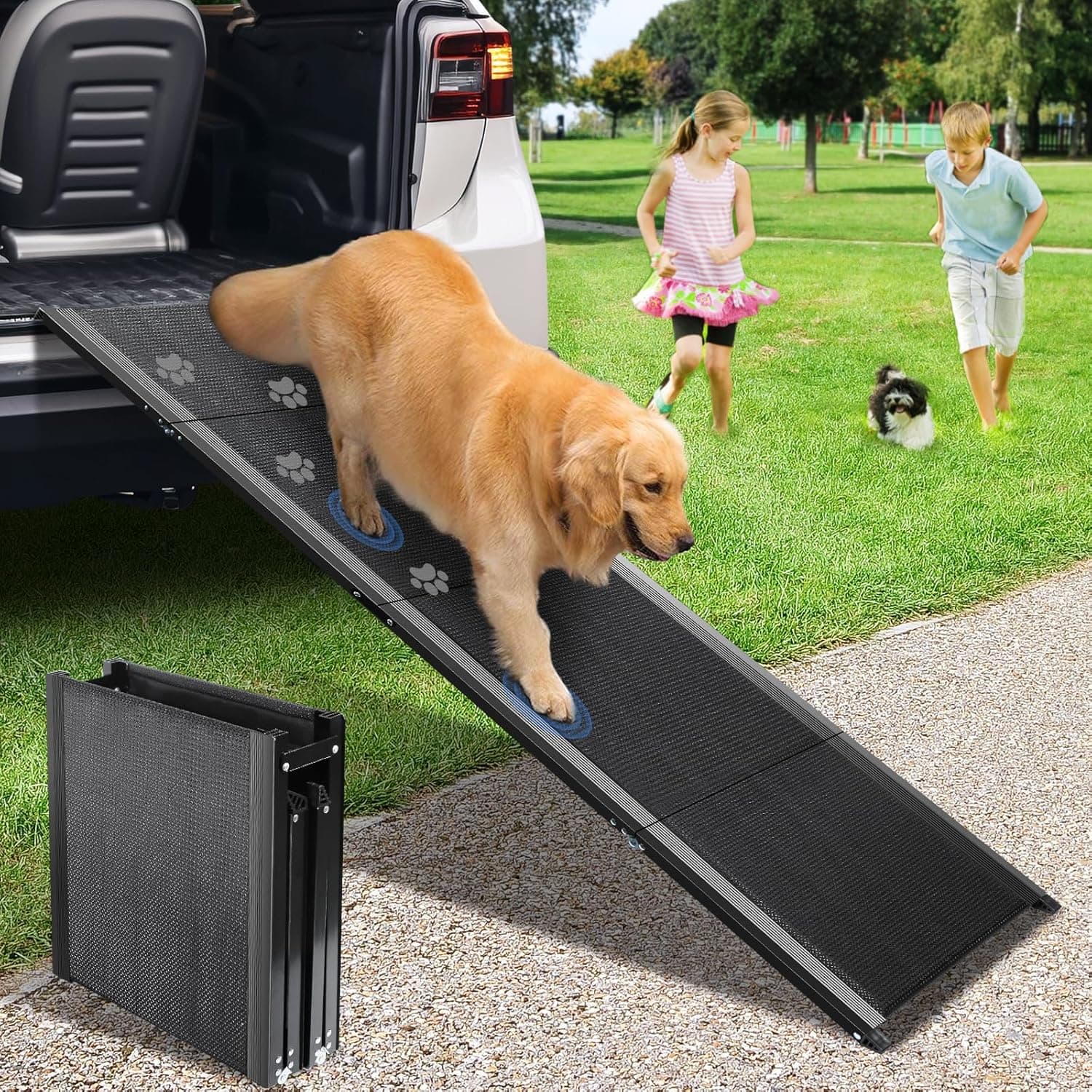 160cm Dog Ramp for Cars, 113kg Capacity 🐕