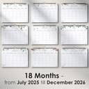 Thumbnail 1 de 2026 Calendar UK Family Planner 2026 A4 wall calendar 📅
