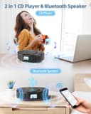 Thumbnail 1 de 2211B Portable CD Player with Bluetooth speaker 🎧