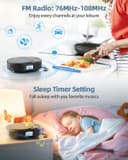 Thumbnail 6 de 2211B Portable CD Player with Bluetooth speaker 🎧