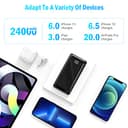 Thumbnail 3 de 24000mAh Power Bank 88.8Wh with Dual USB 📱