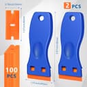 Thumbnail 1 de 2Pcs Plastic Scraper 100 blades — scraper kit 🧰