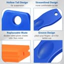 Thumbnail 2 de 2Pcs Plastic Scraper 100 blades — scraper kit 🧰